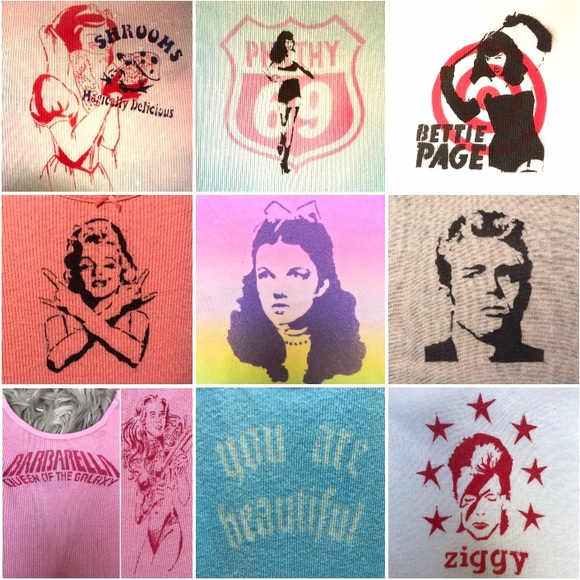 BLONDIE Debbie Harry inspired soft graffiti Gerber baby onesies Preemie - Picture 9 of 14